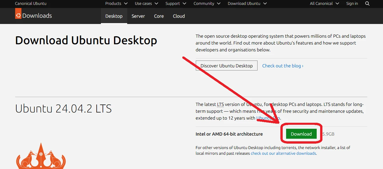 Como baixar ISO do Ubuntu